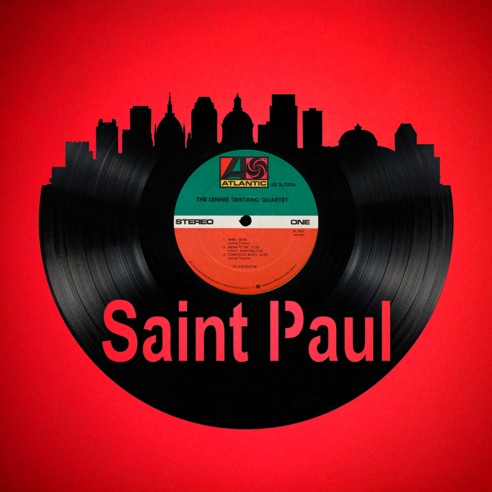 Saint Paul Minnesota Laser Cut Vinyl Record artist representation