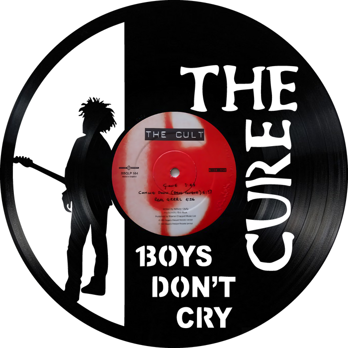 the cure Laser Cut Vinyl Record artist representation or vinyl clock