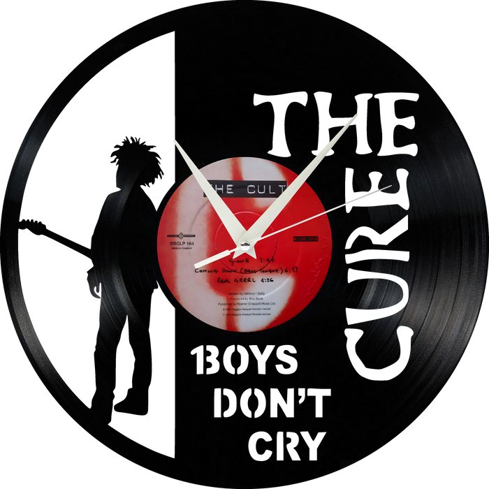 the cure Laser Cut Vinyl Record artist representation or vinyl clock