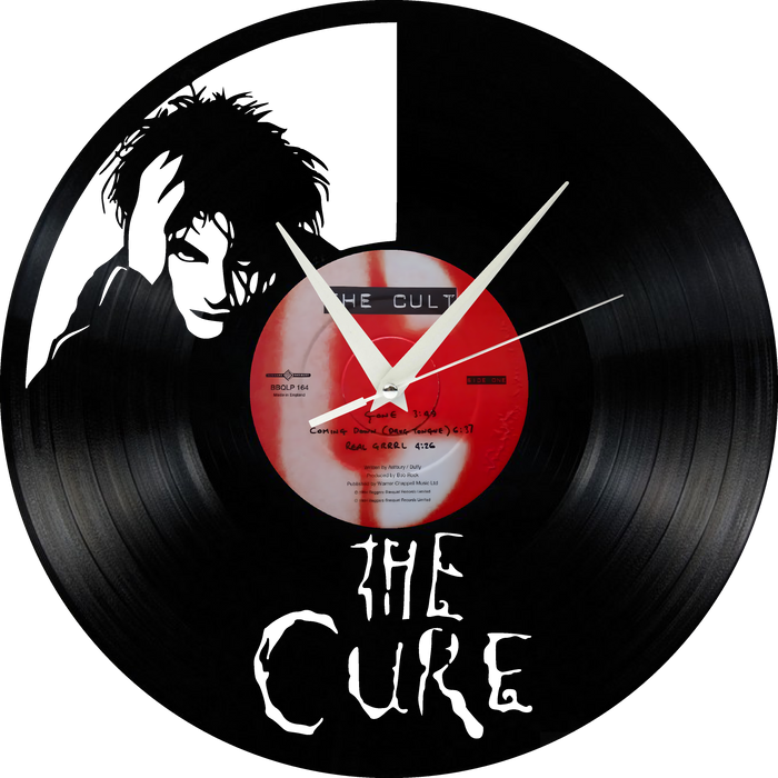 the cure Laser Cut Vinyl Record artist representation or vinyl clock