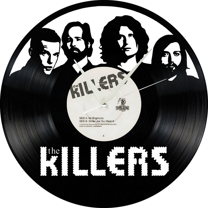 The Killers Laser Cut Vinyl Record artist representation or vinyl clock
