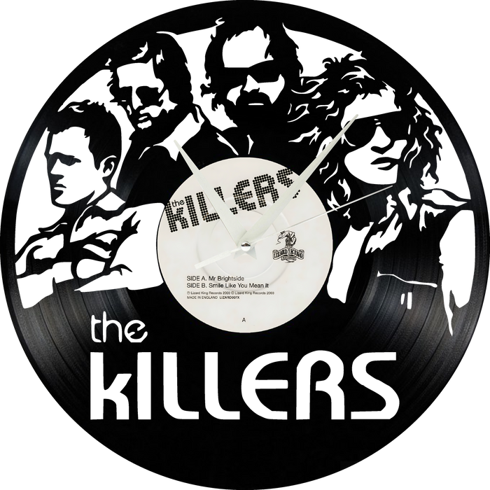 The Killers Laser Cut Vinyl Record artist representation or vinyl clock