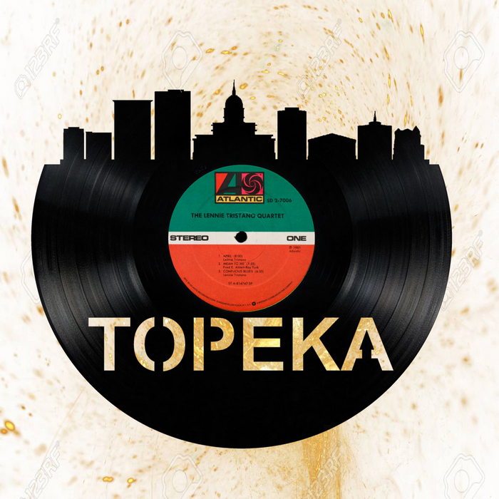 Topeka Kansas  Laser Cut Vinyl Record artist representation