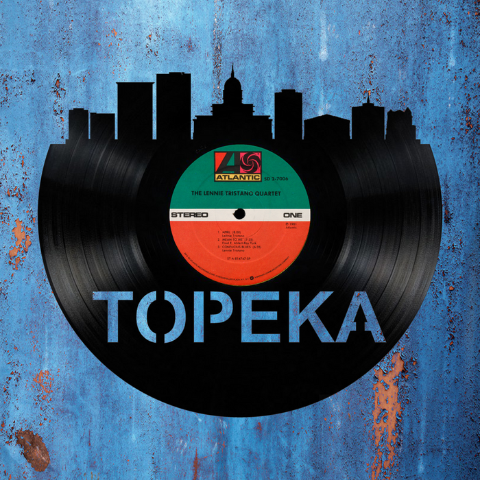 Topeka Kansas  Laser Cut Vinyl Record artist representation