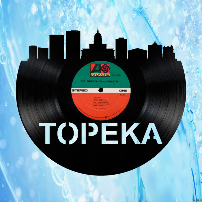 Topeka Kansas  Laser Cut Vinyl Record artist representation