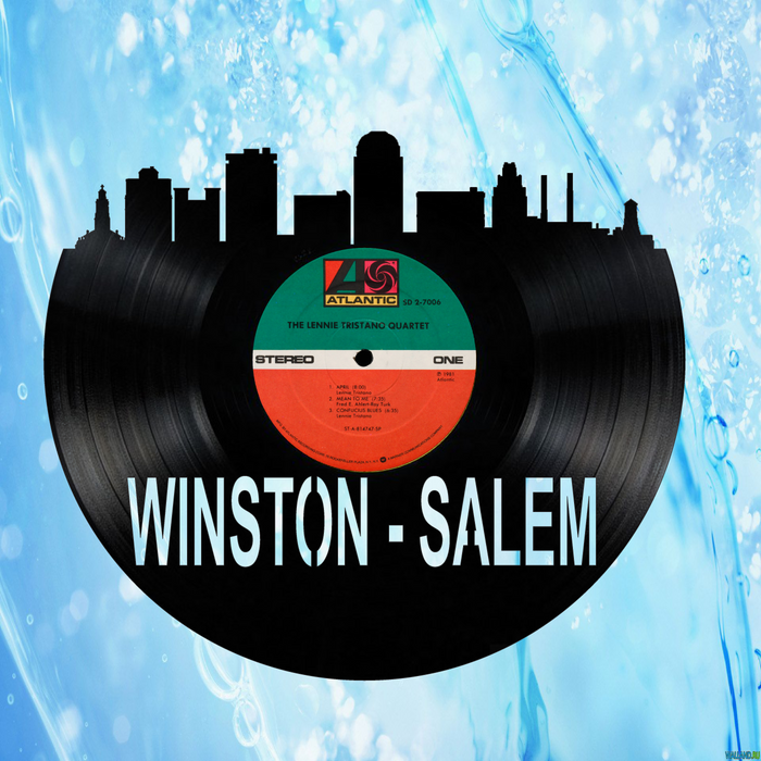 Winston-Salem North Carolina Laser Cut Vinyl Record artist representation