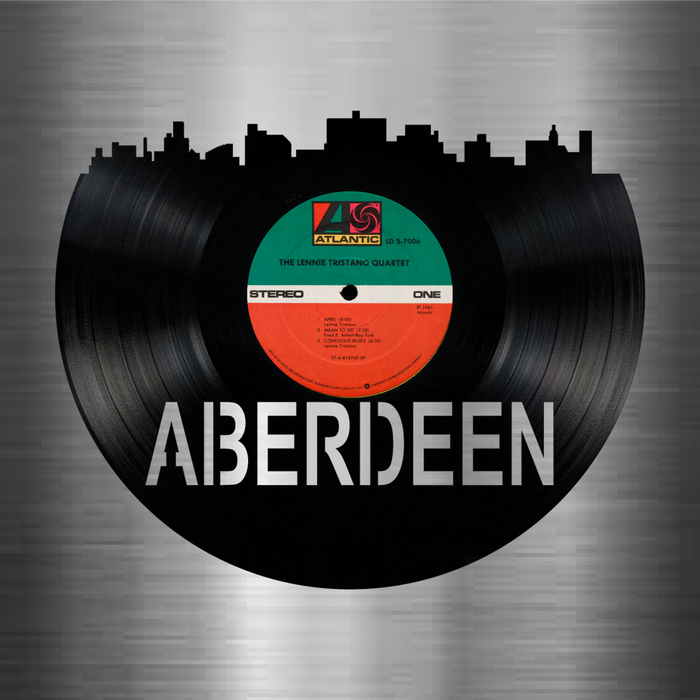 Aberdeen South Dakota  Laser Cut Vinyl Record artist representation