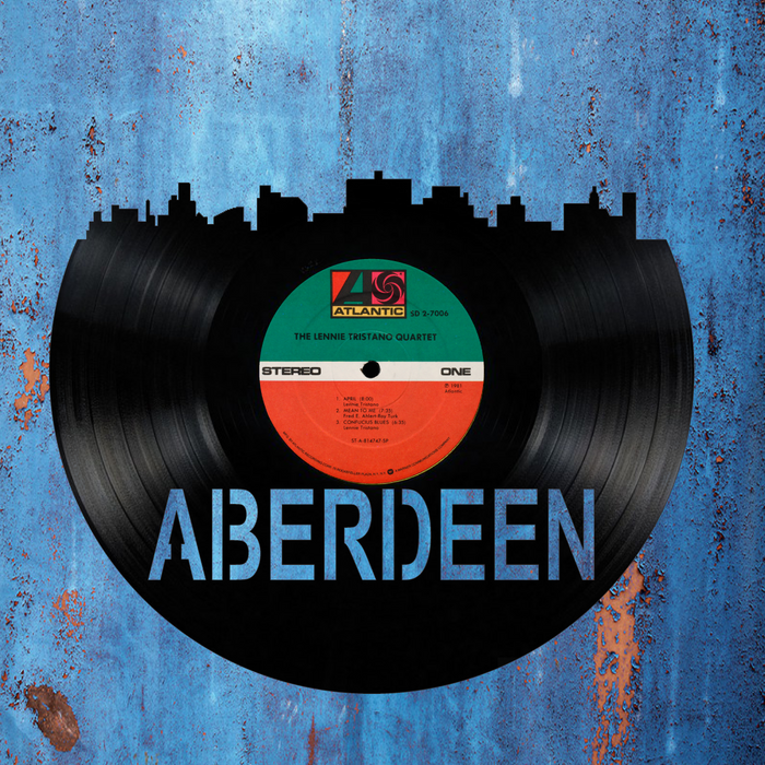 Aberdeen South Dakota  Laser Cut Vinyl Record artist representation