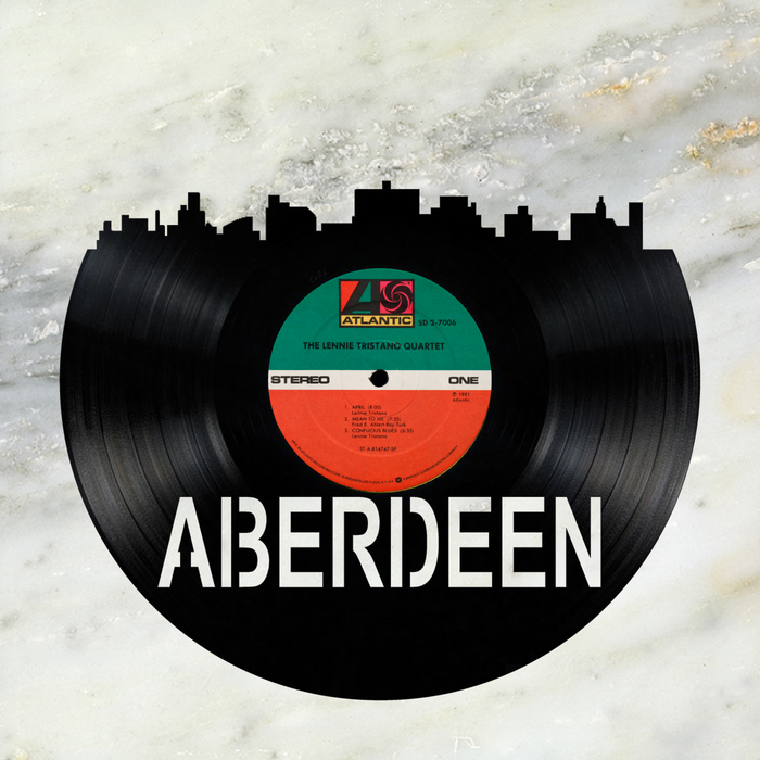 Aberdeen South Dakota  Laser Cut Vinyl Record artist representation