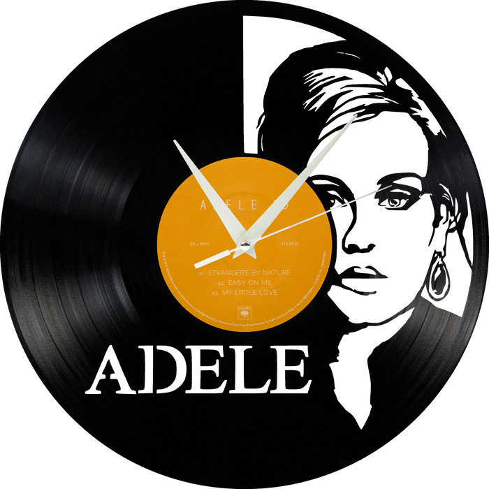 Adele  Laser Cut Vinyl Record artist representation or vinyl clock