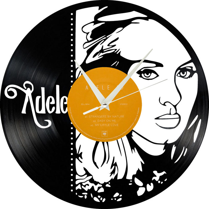 Adele  Laser Cut Vinyl Record artist representation or vinyl clock