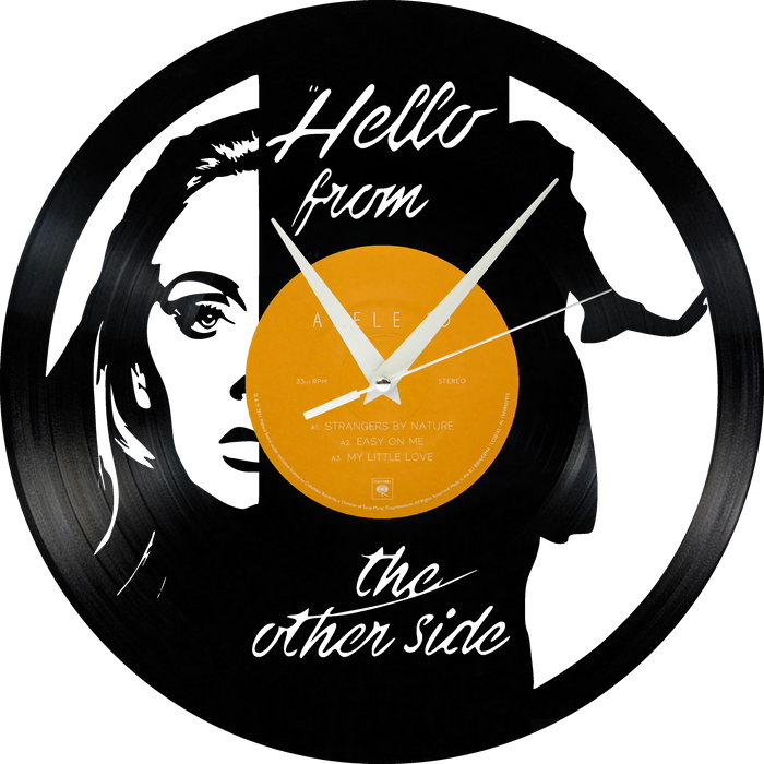 Adele  Laser Cut Vinyl Record artist representation or vinyl clock