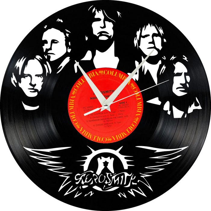 AEROSMITH Laser Cut Vinyl Record artist representation or vinyl clock