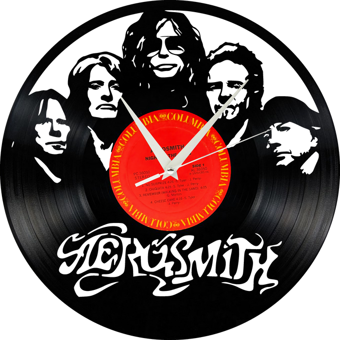 AEROSMITH Laser Cut Vinyl Record artist representation or vinyl clock