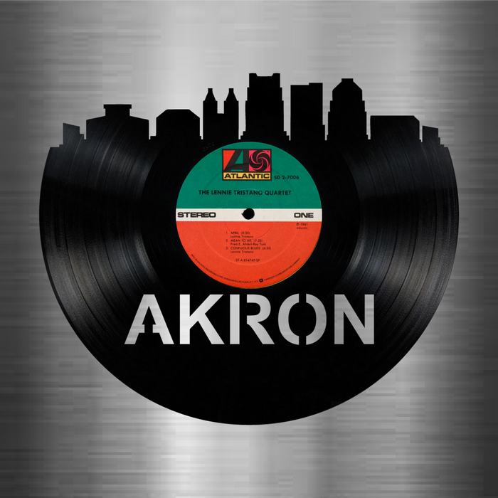 Akron Ohio Laser Cut Vinyl Record artist representation