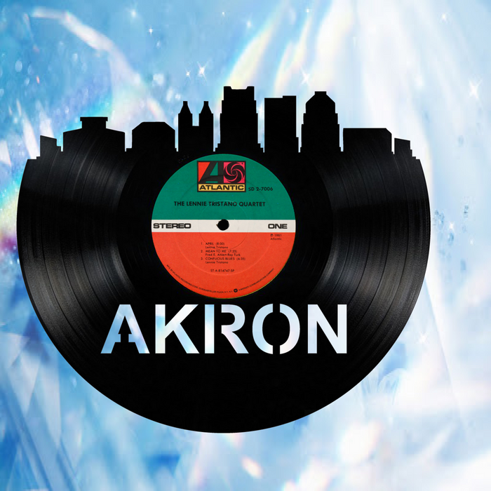 Akron Ohio Laser Cut Vinyl Record artist representation