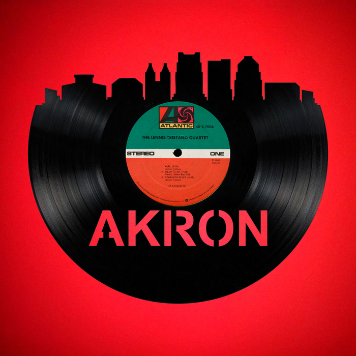 Akron Ohio Laser Cut Vinyl Record artist representation