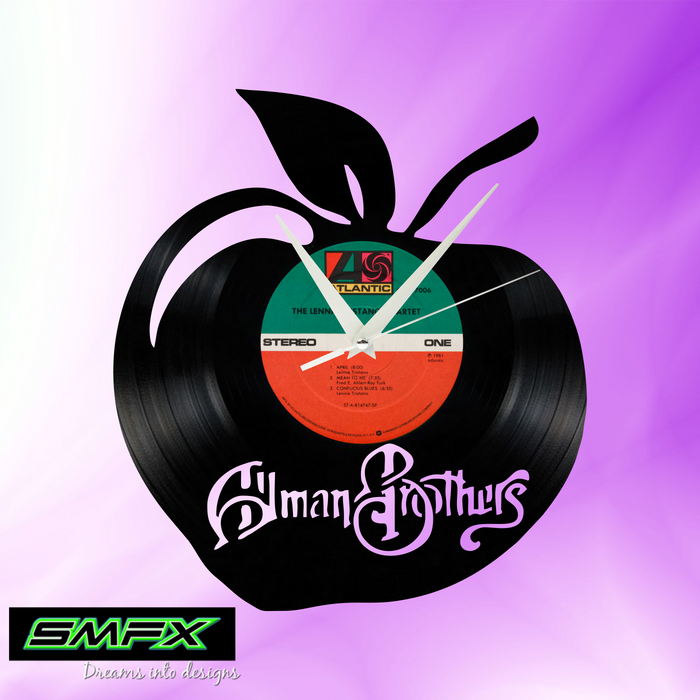 ALLMAN BROTHERS  Laser Cut Vinyl Record artist representation or vinyl clock (Copy)