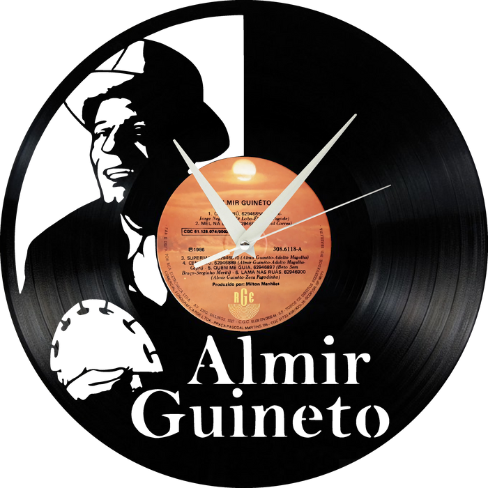 almir guineto Laser Cut Vinyl Record artist representation or vinyl clock