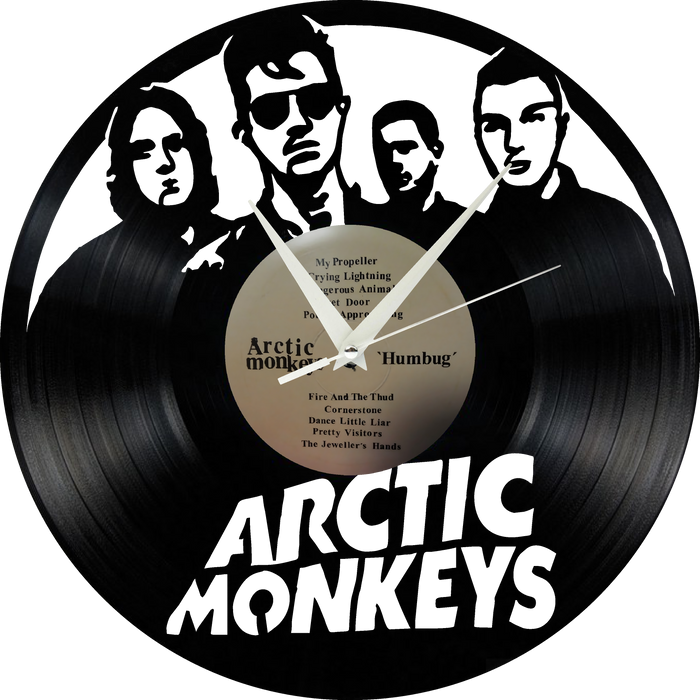 Artic Monkeys Laser Cut Vinyl Record artist representation or vinyl clock