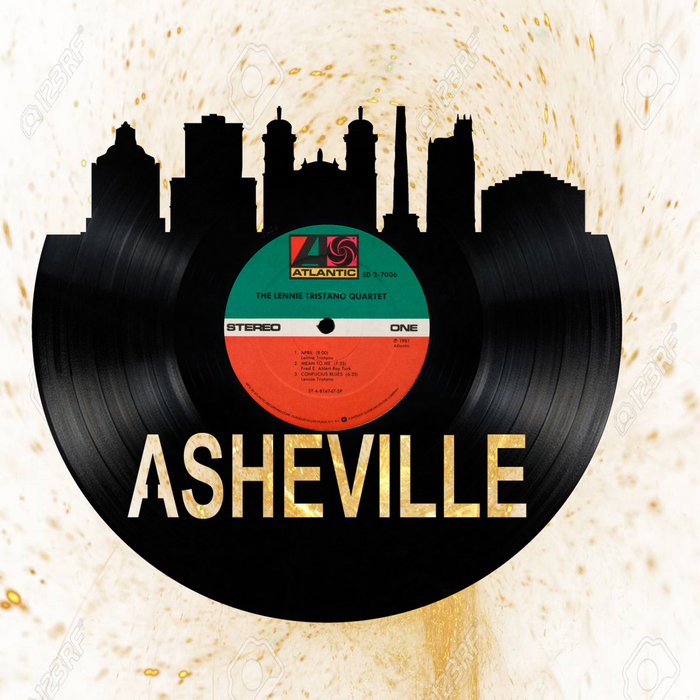 Asheville North Carolina Laser Cut Vinyl Record artist representation