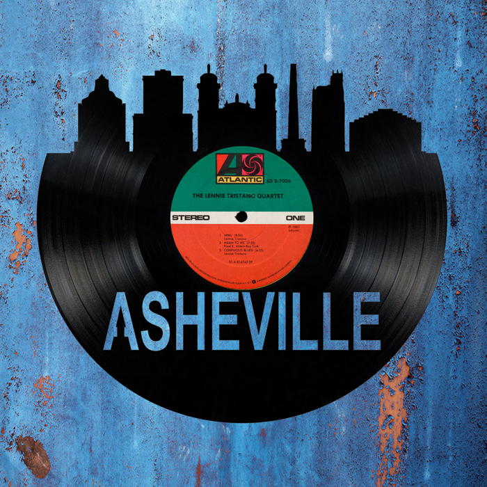 Asheville North Carolina Laser Cut Vinyl Record artist representation