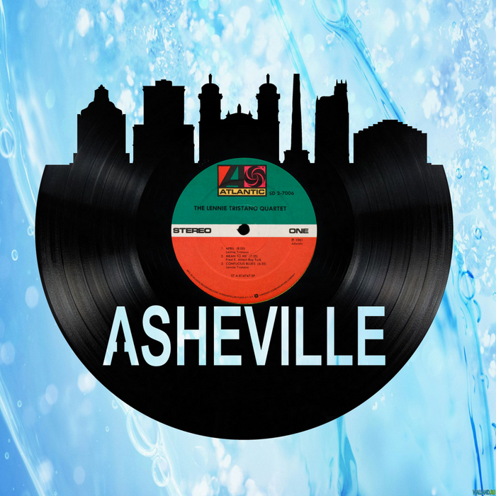 Asheville North Carolina Laser Cut Vinyl Record artist representation