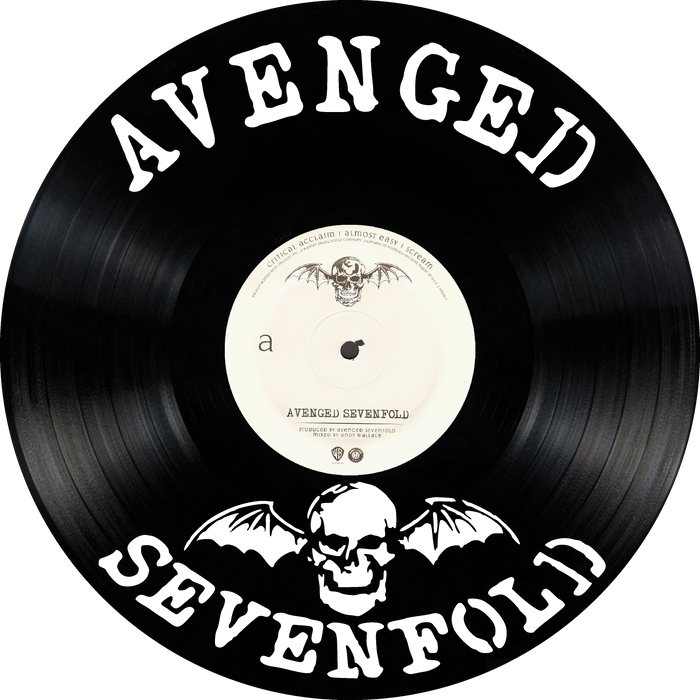 Avenged Sevenfold Laser Cut Vinyl Record artist representation or vinyl clock