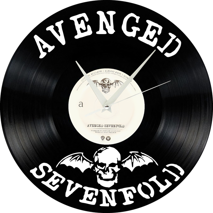 Avenged Sevenfold Laser Cut Vinyl Record artist representation or vinyl clock