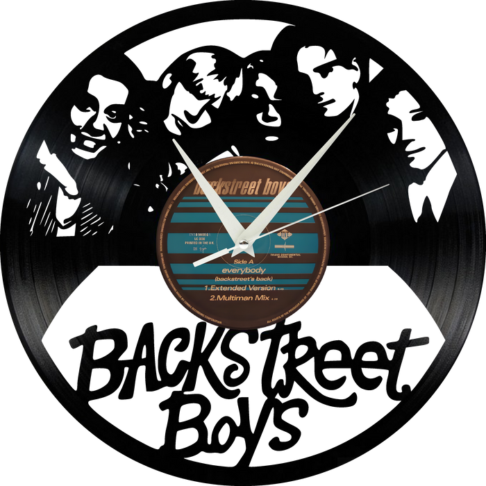 Back Street Boys Laser Cut Vinyl Record artist representation or vinyl clock
