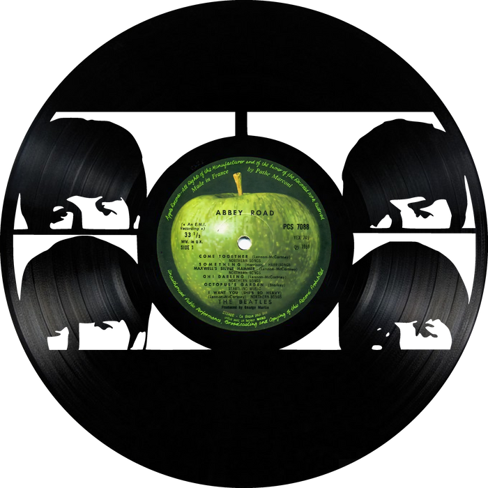 Beatles  Laser Cut Vinyl Record artist representation or vinyl clock