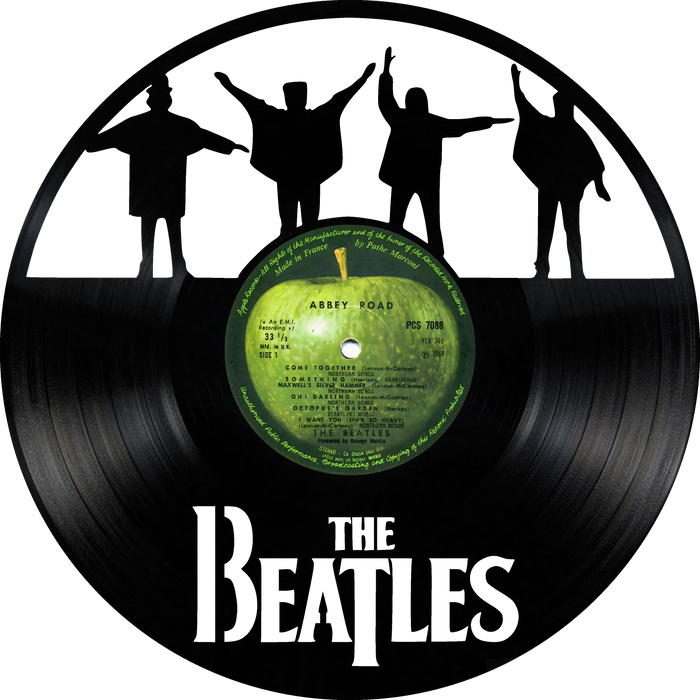 Beatles  Laser Cut Vinyl Record artist representation or vinyl clock