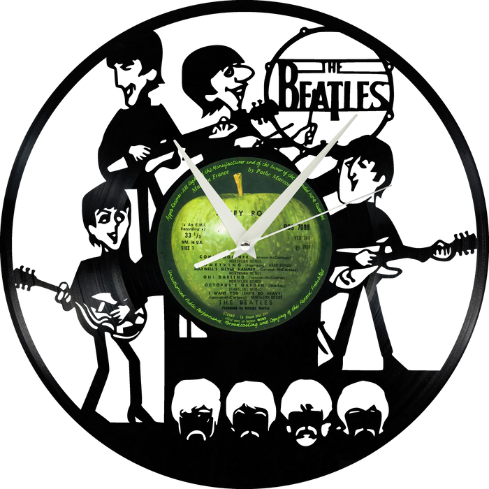 Beatles  Laser Cut Vinyl Record artist representation or vinyl clock