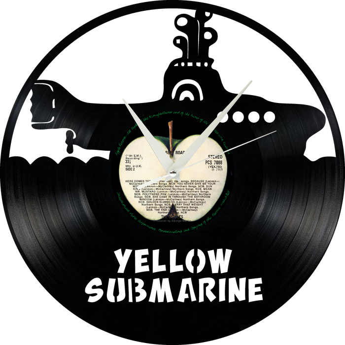 Beatles Laser Cut Vinyl Record artist representation or vinyl clock