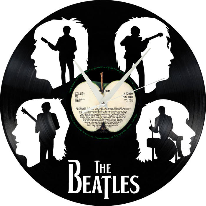 Beatles Laser Cut Vinyl Record artist representation or vinyl clock