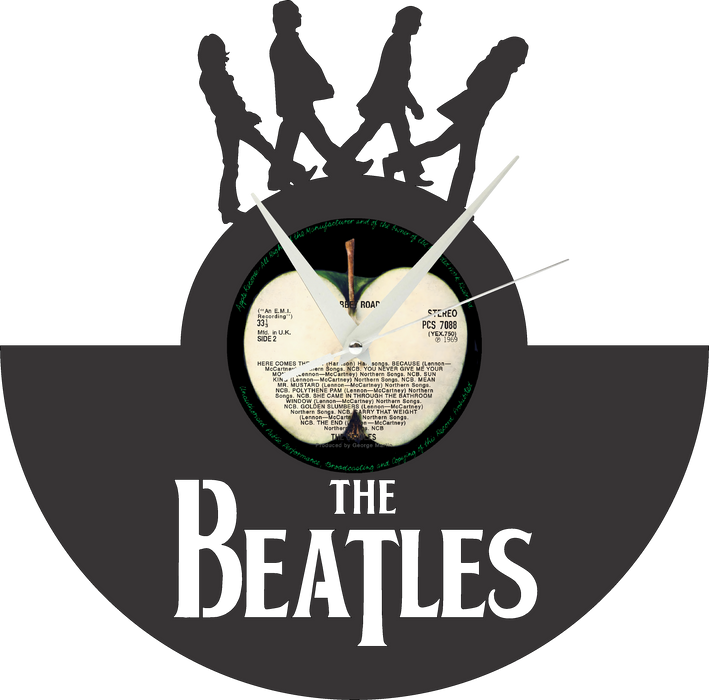 Beatles Laser Cut Vinyl Record artist representation or vinyl clock