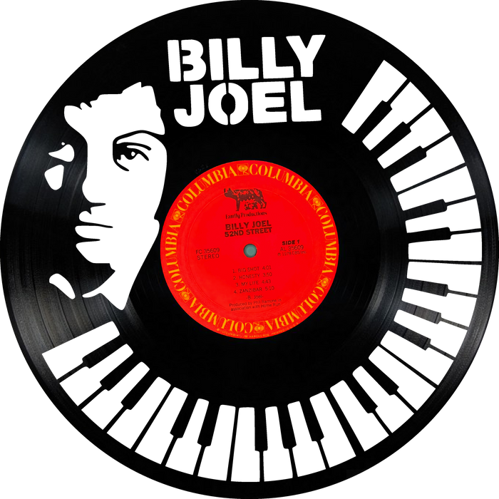 billy joel Laser Cut Vinyl Record artist representation