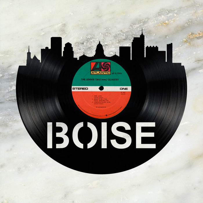 Boise Idaho Laser Cut Vinyl Record artist representation