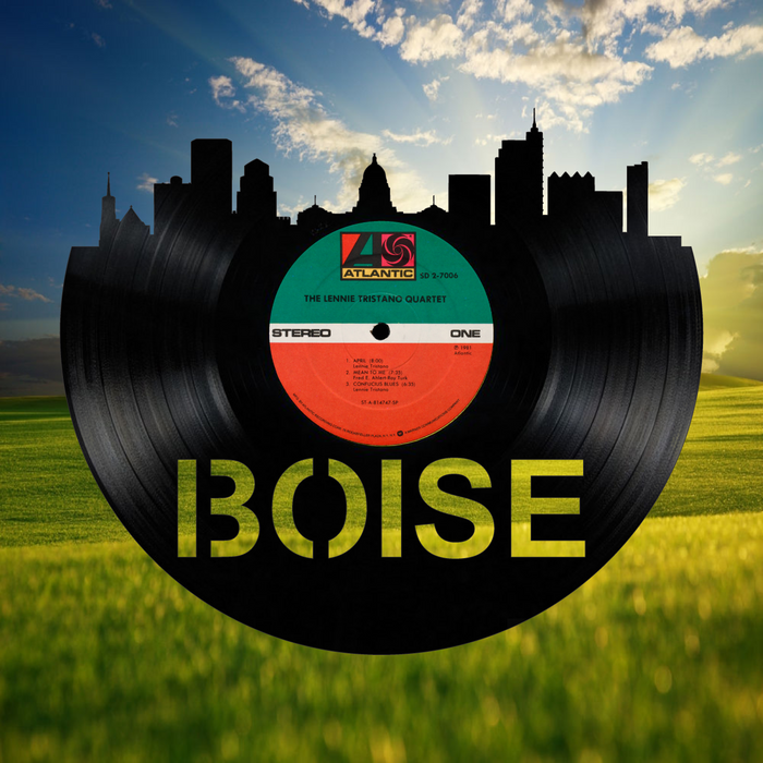 Boise Idaho Laser Cut Vinyl Record artist representation