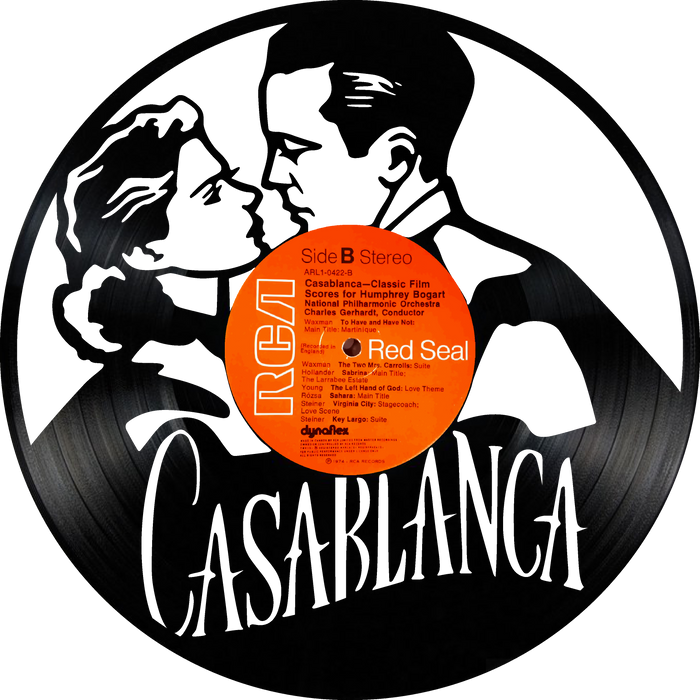 casablanca Laser Cut Vinyl Record artist representation