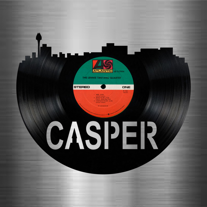 Casper Wyoming Laser Cut Vinyl Record artist representation