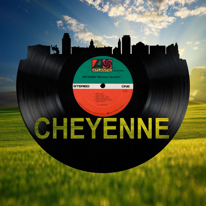 Cheyenne Wyoming Laser Cut Vinyl Record artist representation