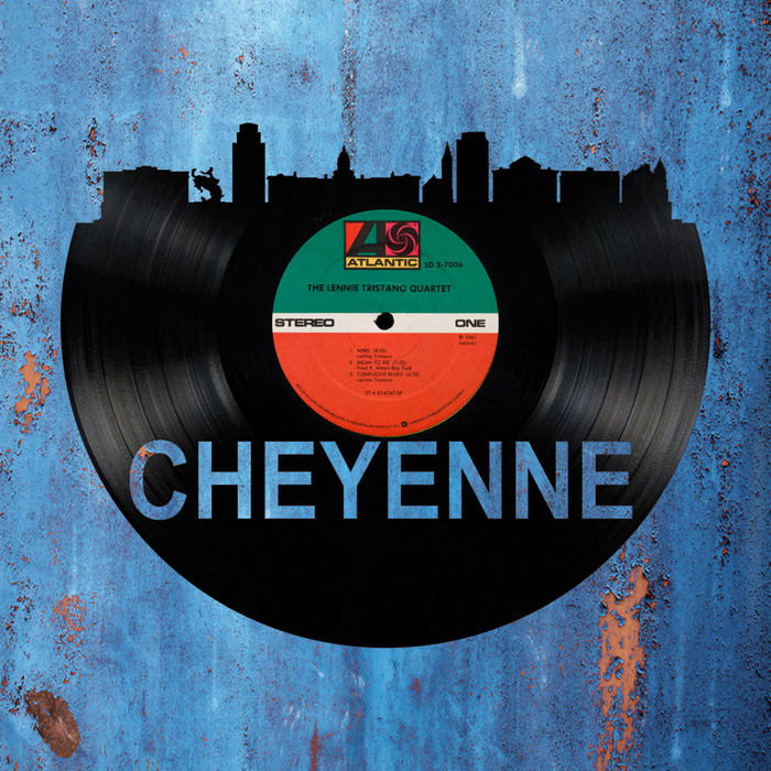 Cheyenne Wyoming Laser Cut Vinyl Record artist representation