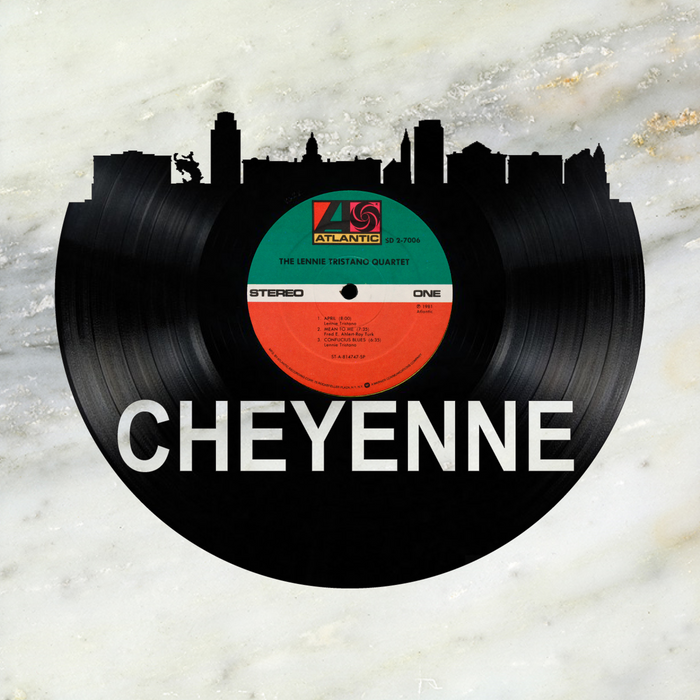 Cheyenne Wyoming Laser Cut Vinyl Record artist representation