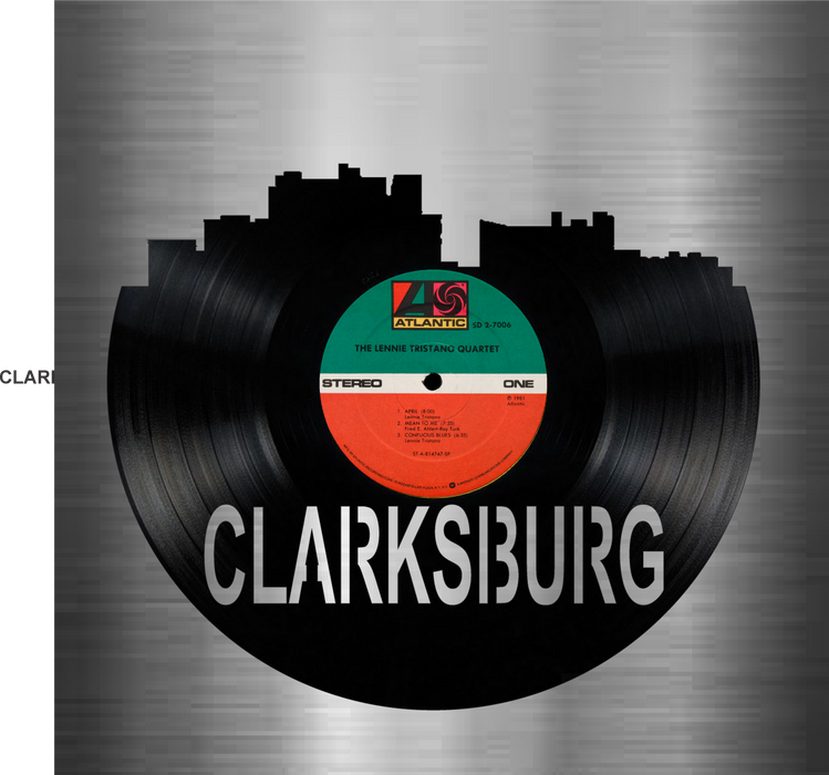 Clarksburg West Virginia Laser Cut Vinyl Record artist representation