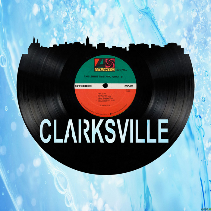 Clarksville Tennessee Laser Cut Vinyl Record artist representation