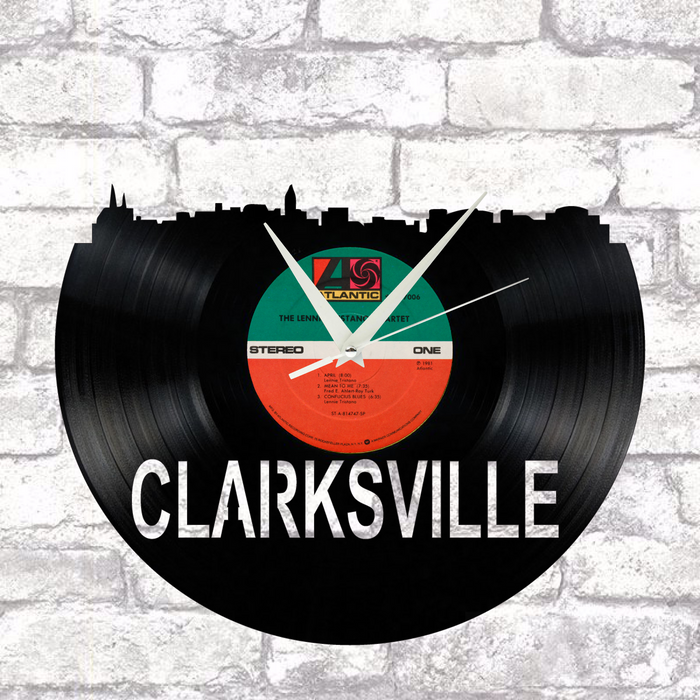 Clarksville Tennessee Laser Cut Vinyl Record artist representation