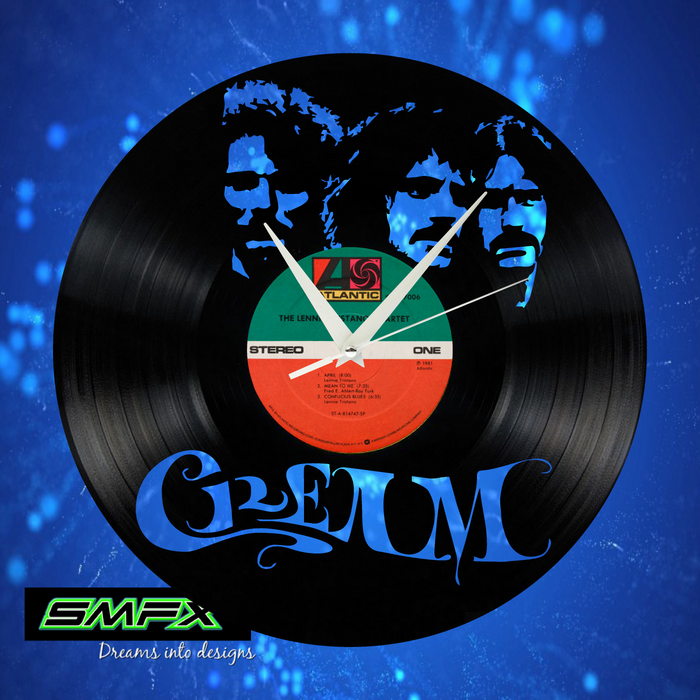 Cream Laser Cut Vinyl Record artist representation or vinyl clock