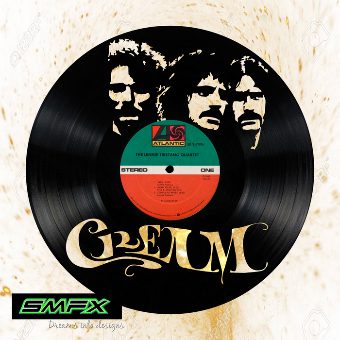 Cream Laser Cut Vinyl Record artist representation or vinyl clock