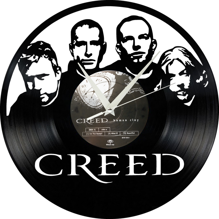 Creed Laser Cut Vinyl Record artist representation or vinyl clock